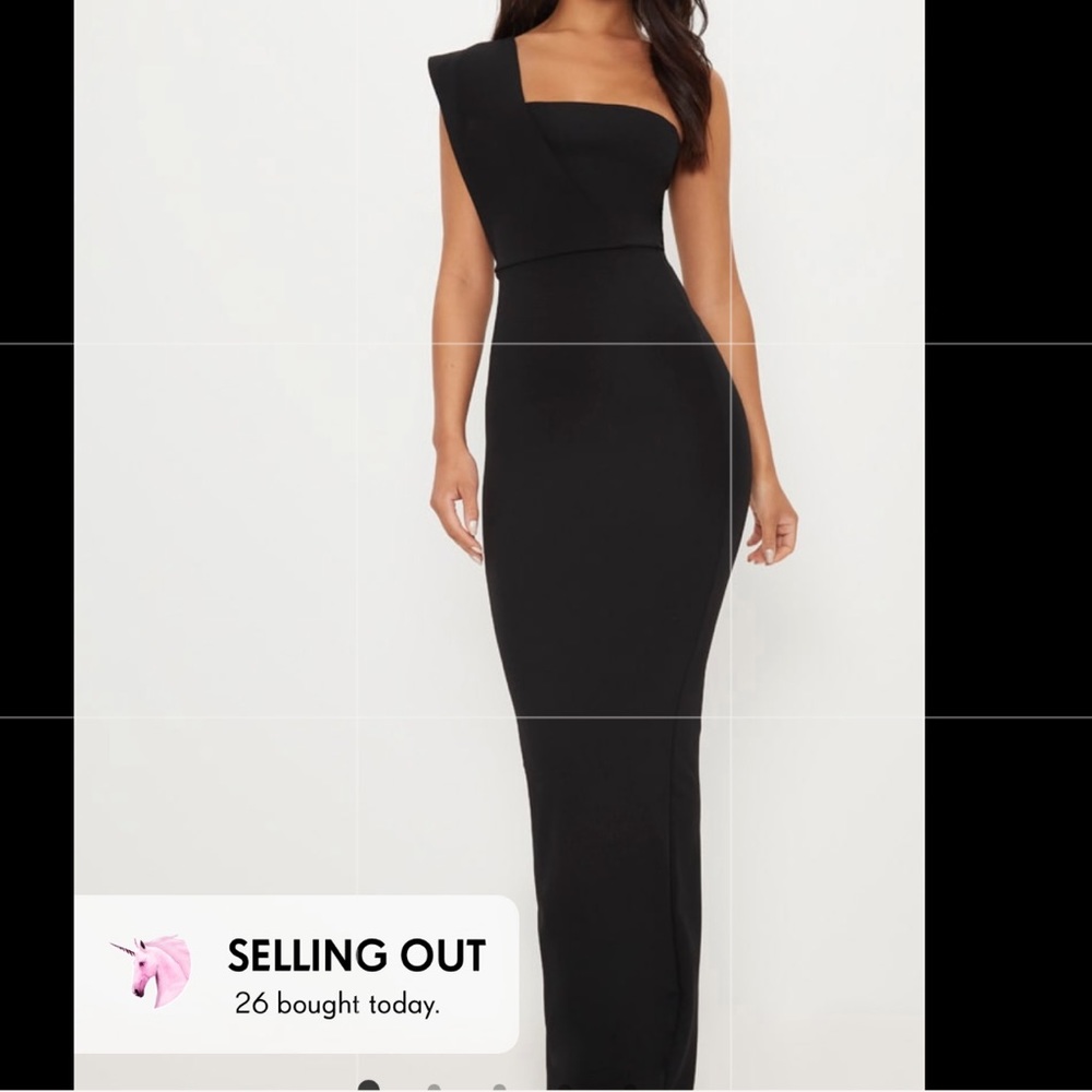 Pretty Little Thing One Shoulder Maxi Dress